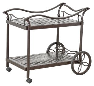 Savannah Outdoor Aluminum Serving Tea Cart