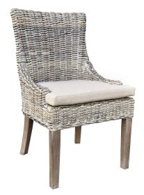 Alfresco Dining Chair Kuba Weave Savannah Wash