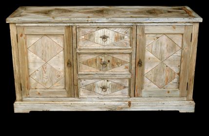 Inverness Farmhouse Diamond Sideboard Buffet