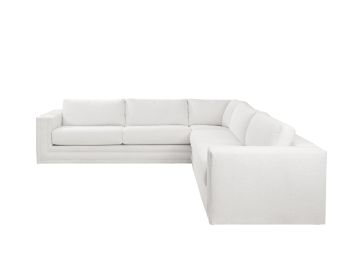 KC LAF Hockney Corner Ivory Sofa