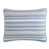 100-Percent Cotton Blue White Grey Nautical Stripes 4 Piece Daybed Cover Set