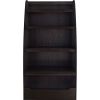 Kids 4-Shelf Bookcase in Espresso Wood Finish Childs Bedroom