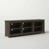 70-inch Dark Brown Wood TV Stand Entertainment Center for TV up to 78-inch