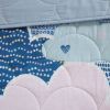 Twin/Twin XL Kids Blue Pink Unicorn Clouds Quilt Coverlet Bedspread Set