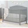 SF Home Solid Wood Convertible Crib in Grey - Toddler Bed Sold Separately