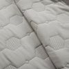 King/CAL King Hexagon Pattern Lightweight Grey Textured Cotton 3 Piece Quilt Set