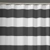 72 x 70 inch Polyester Grey White Nautical Ocean Beach Striped Shower Curtain