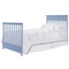 Pine Wood 4-in-1 Modern Convertible Crib Toddler Bed Daybed Baby Blue Finish