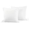 King size White 5-Piece Lightweight Polyester Comforter Set with Lace Trim