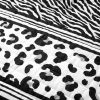 Full/Queen size Animal Print Black White Lightweight Reversible Quilt Set