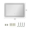 3 Tone LED Touch Sensor Wall Mounted Bathroom Mirror