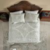 Queen Size 100-Percent Cotton Chenille 3-Piece Coverlet Bedspread Set in Sage