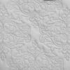 Queen Size 100-Percent Cotton 3-Piece Quilt Bedspread Set in Light Grey