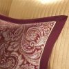 King 12 Piece Cotton Polyester Comforter Set Red Gold Paisley