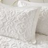 5-Piece Farmhouse Off-White Chenille Cotton Daybed Cover Bedding Set