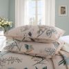 Full size 3-Piece 100-Percent Cotton Quilt Bedspread Set with Floral Birds Pattern