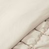 Full/Queen Soft Lightweight Puff Textured 2-Piece Comforter Set in Neutral Tan