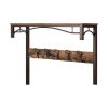 Modern Industrial Style Coat Rack Entryway Shoe Bench with 2 Shelves