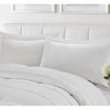 Twin/Twin XL Traditional Microfiber Reversible 3 Piece Comforter Set in White