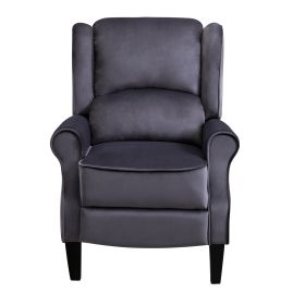 Modern Comfortable Upholstered leisure chair / Recliner Chair for Living Room (Grey)