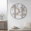 Golden Gingko Leaves 3-piece Metal Wall Decor Set