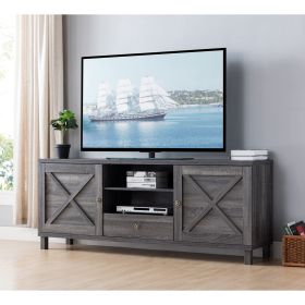 ID USA 182290 TV Stand Distressed Grey