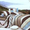 Blancho Bedding - [Wonderful Life] 100% Cotton 4PC Comforter Cover/Duvet Cover Combo (Queen Size)