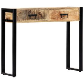 Console Table 35.4"x11.8"x29.5" Solid Mango Wood