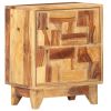 Bedside Cabinet 15.7"x11.8"x19.7" Solid Sheesham Wood