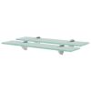 Floating Shelves 2 pcs Glass 19.6"x3.9" 0.3"