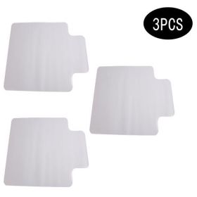 3PCS 90 x 120 x 0.2cm PVC Home-use Protective Mat for Floor Chair Transparent