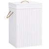 Bamboo Laundry Basket White