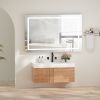 Bathroom Vanity LED Lighted Mirror-(Horizontal/Vertical with double bond)-36*28in