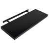 Floating Wall Shelves 2 pcs Black 47.2"x7.9"x1.5"