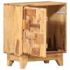 Bedside Cabinet 15.7"x11.8"x19.7" Solid Sheesham Wood