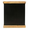 Home Office Cabinet with 3 Drawers and Metal Frame, Oak Brown Black