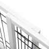 Assemble/Disassemble Pet Wooden Fence - White