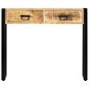 Console Table 35.4"x11.8"x29.5" Solid Mango Wood