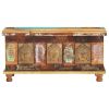 Storage Box with Buddha Cladding 35.4"x13.8"x17.7" Reclaimed Wood