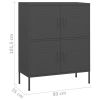 Storage Cabinet Anthracite 31.5"x13.8"x40" Steel