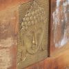 Storage Box with Buddha Cladding 35.4"x13.8"x17.7" Reclaimed Wood