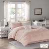 Toren Embroidered Comforter Set with Bed Sheets