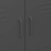 Storage Cabinet Anthracite 31.5"x13.8"x40" Steel