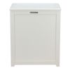 Oceanstar Storage Laundry Hamper, White