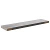 Floating Wall Shelf Concrete Gray 35.4"x9.3"x1.5" MDF