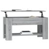 Coffee Table Gray Sonoma 39.8"x19.3"x20.5" Engineered Wood