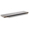 Floating Wall Shelf Concrete Gray 35.4"x9.3"x1.5" MDF