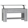 Coffee Table Gray Sonoma 39.8"x19.3"x20.5" Engineered Wood