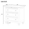 U_STYLE 3-Drawer Storage Wood Cabinet, End Table with Pull out Tray (As Same As WF199155AAD)