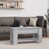 Coffee Table Gray Sonoma 39.8"x19.3"x20.5" Engineered Wood